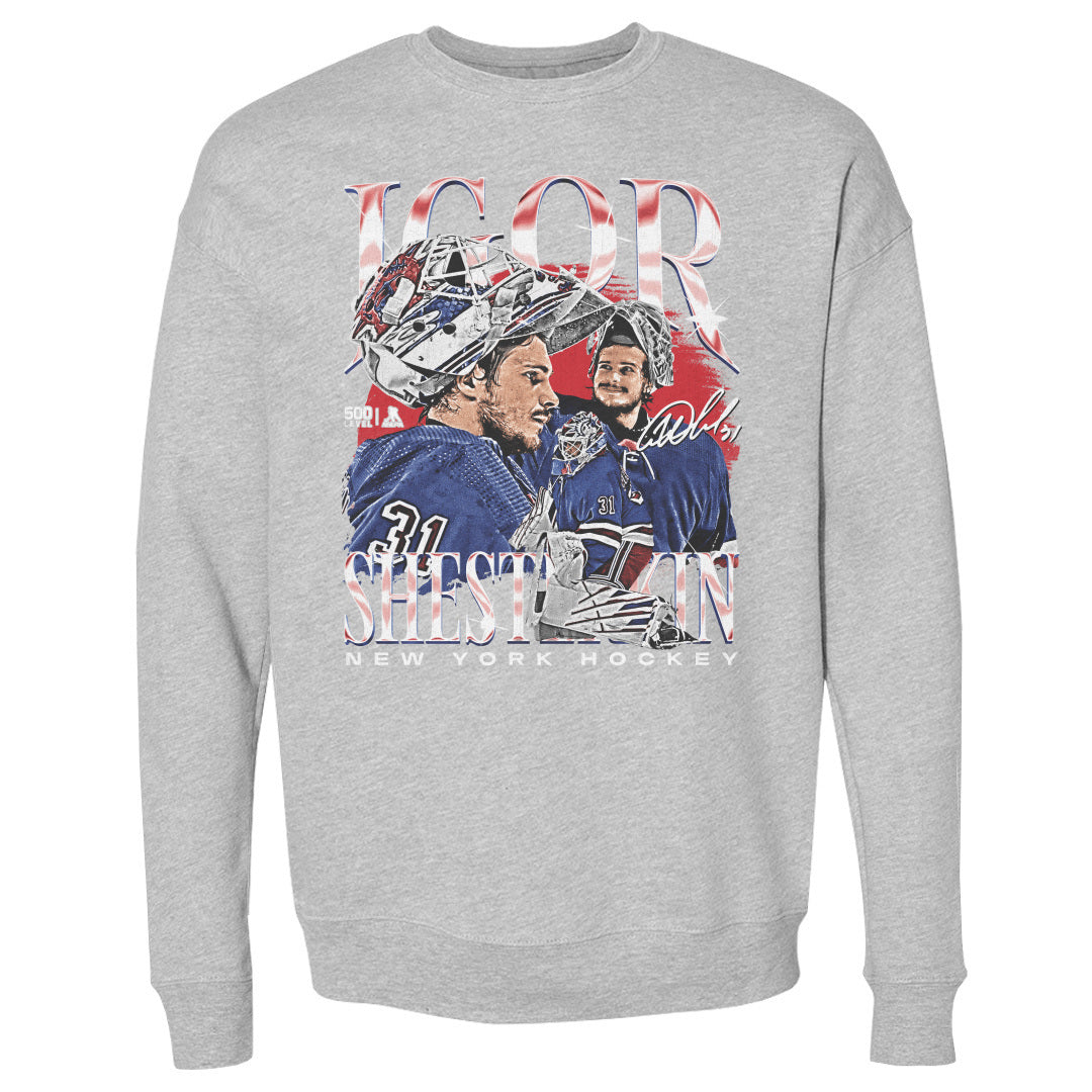 Igor Shesterkin Men&#39;s Crewneck Sweatshirt | 500 LEVEL