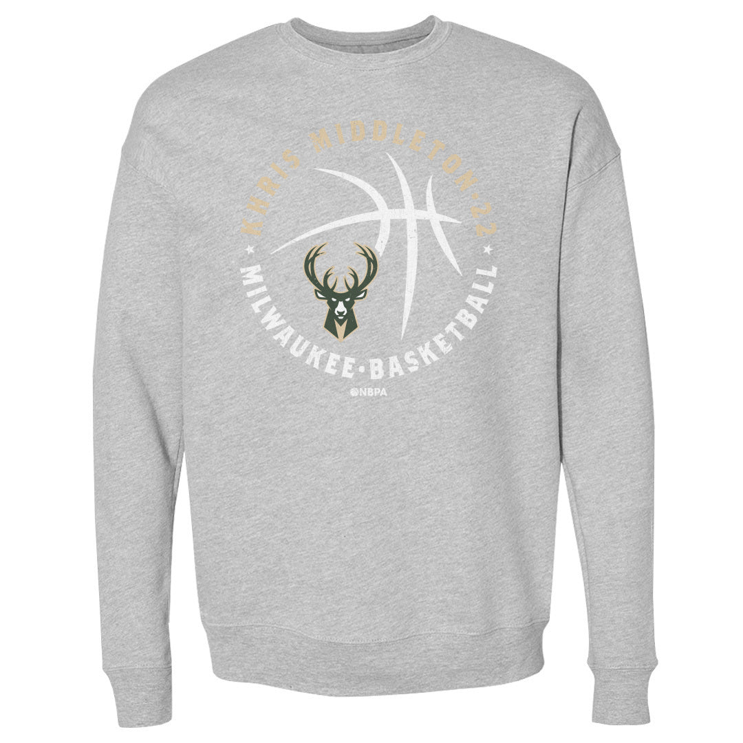 Khris Middleton Men&#39;s Crewneck Sweatshirt | 500 LEVEL