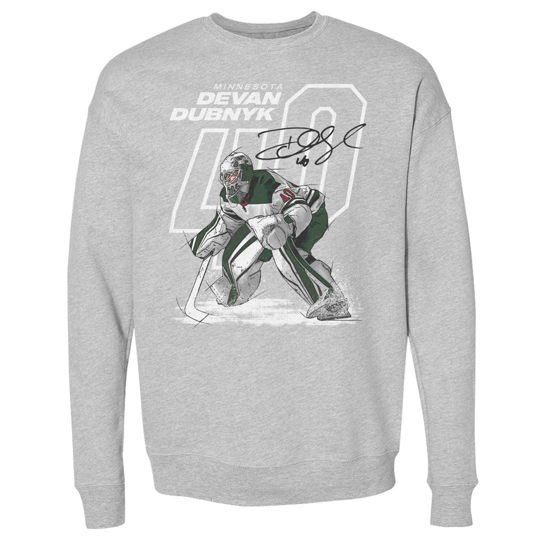 Devan Dubnyk Men&#39;s Crewneck Sweatshirt | 500 LEVEL