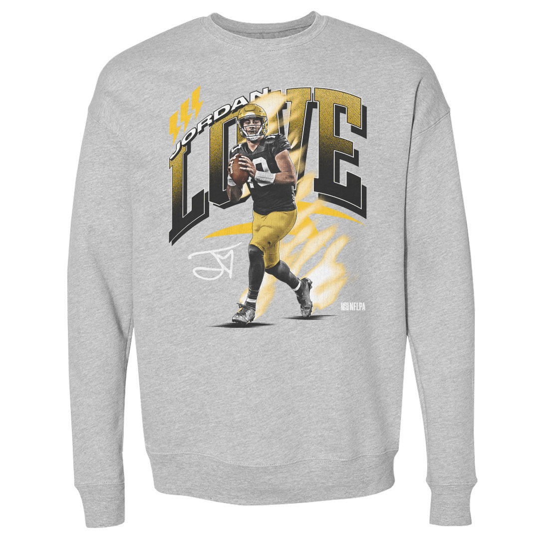 Jordan Love Men&#39;s Crewneck Sweatshirt | 500 LEVEL