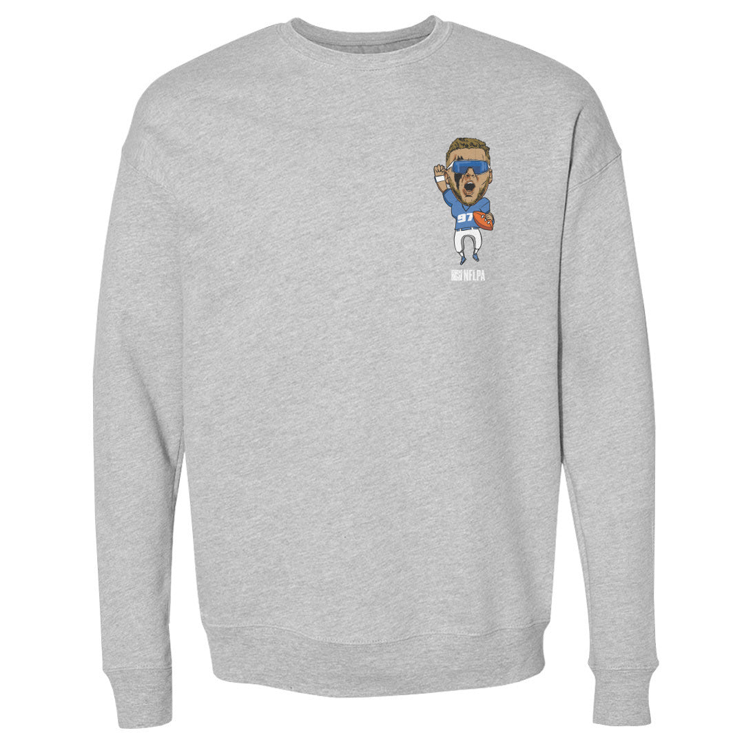 Aidan Hutchinson Men&#39;s Crewneck Sweatshirt | 500 LEVEL