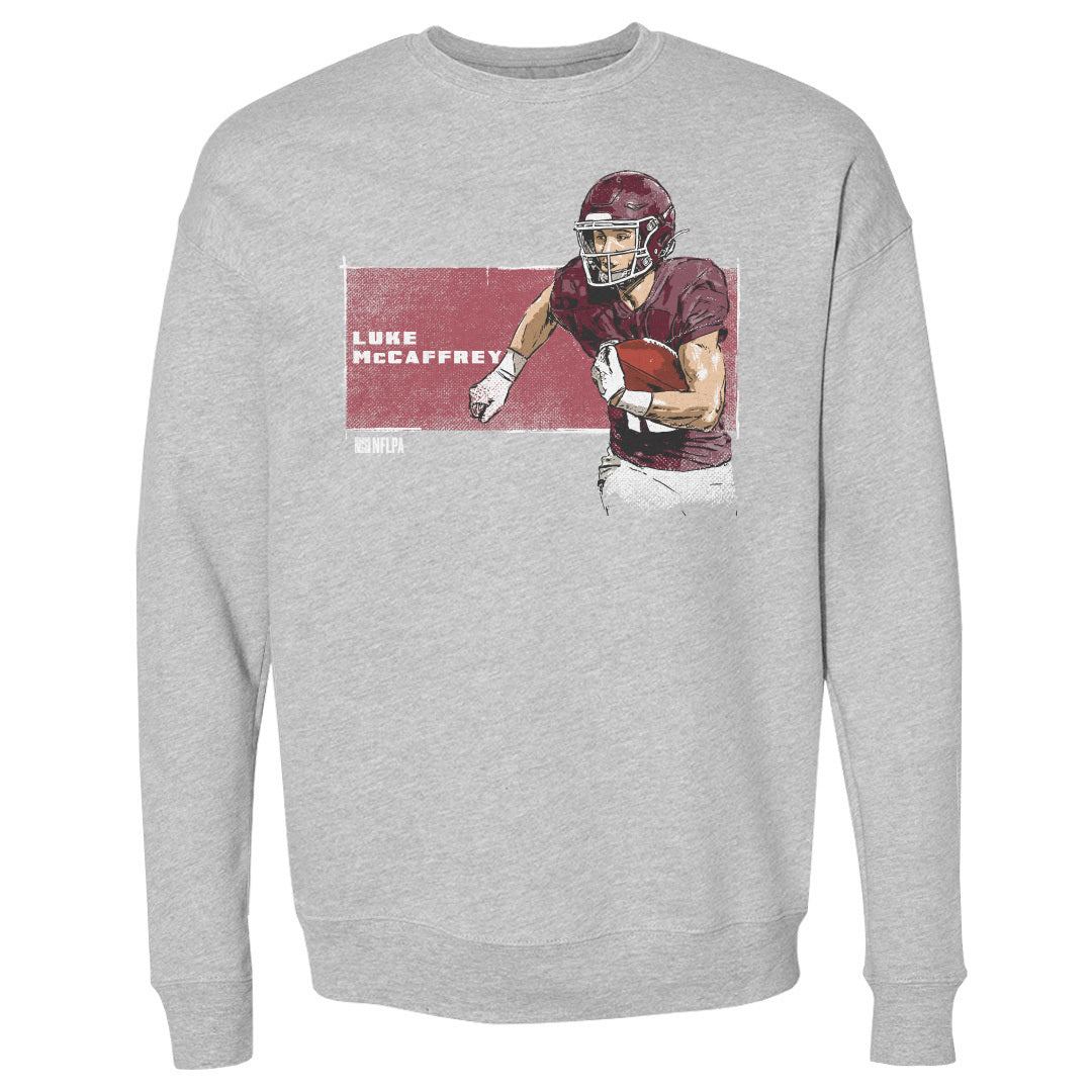 Luke McCaffrey Men&#39;s Crewneck Sweatshirt | 500 LEVEL