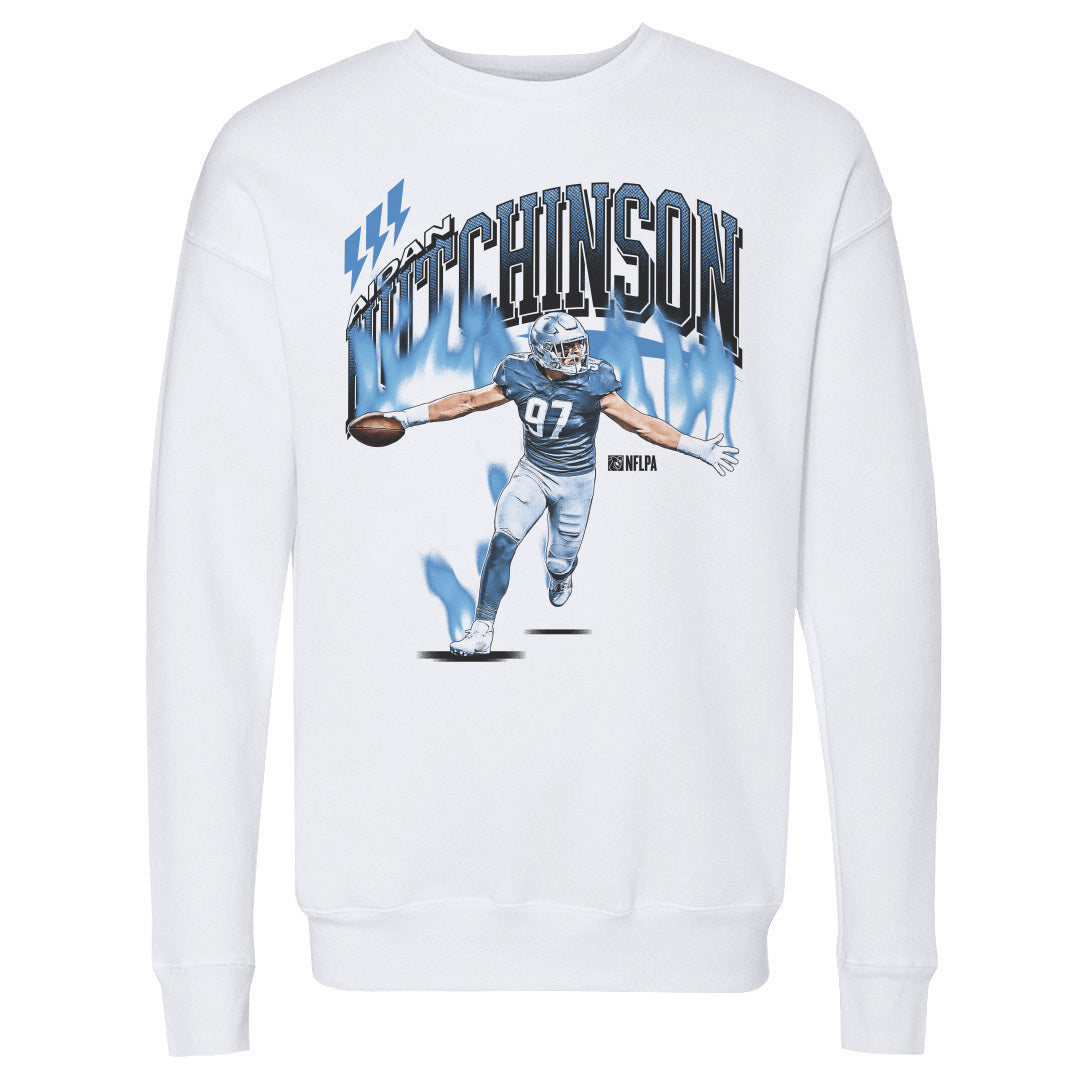 Aidan Hutchinson Men&#39;s Crewneck Sweatshirt | 500 LEVEL