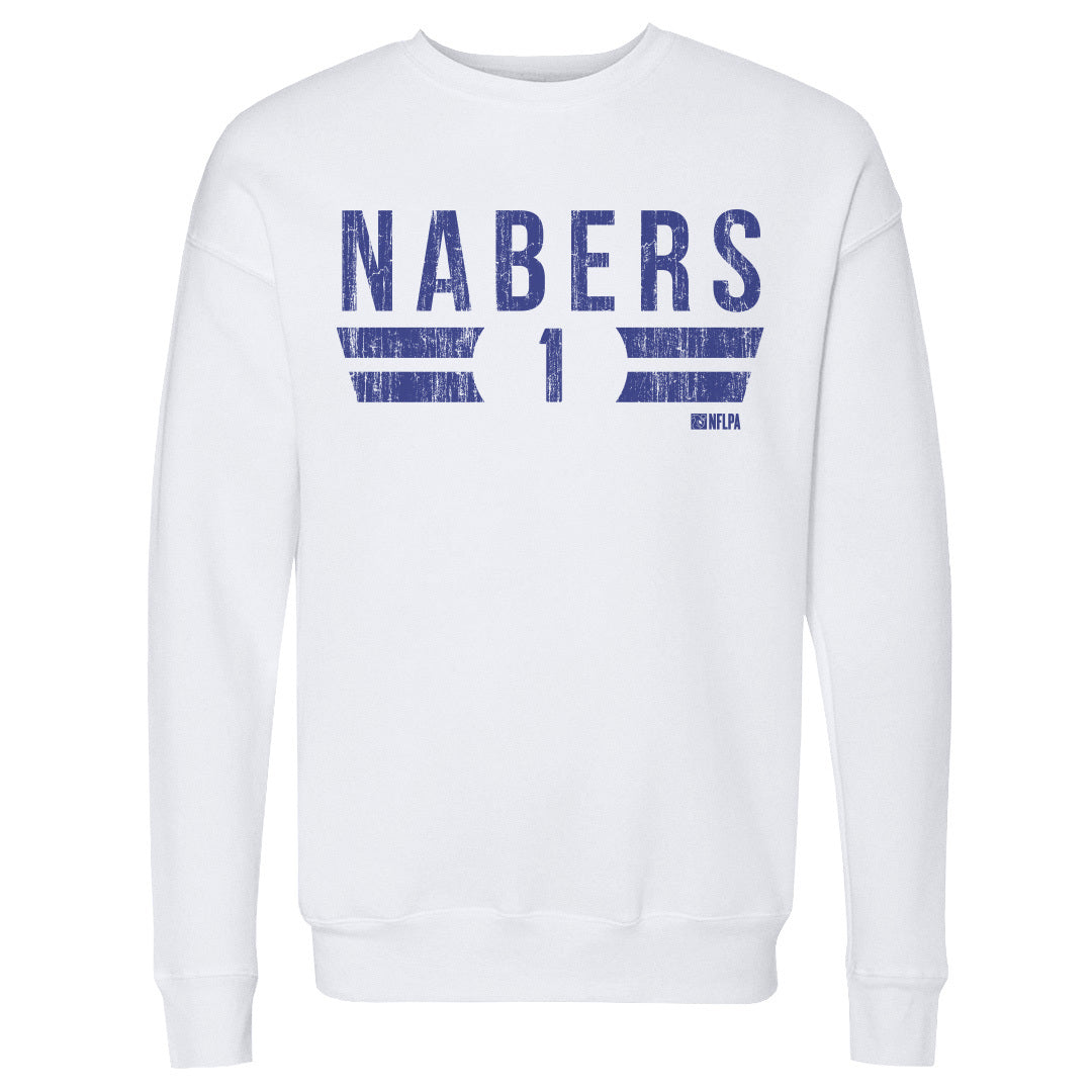 Malik Nabers Men&#39;s Crewneck Sweatshirt | 500 LEVEL