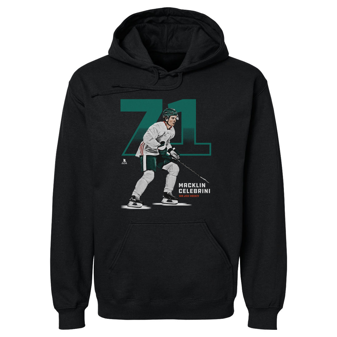 Macklin Celebrini Men&#39;s Hoodie | 500 LEVEL