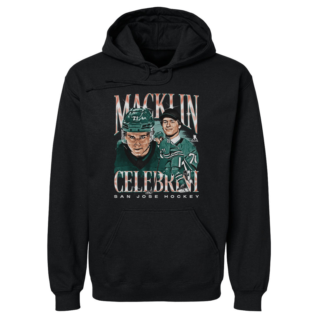 Macklin Celebrini Men&#39;s Hoodie | 500 LEVEL