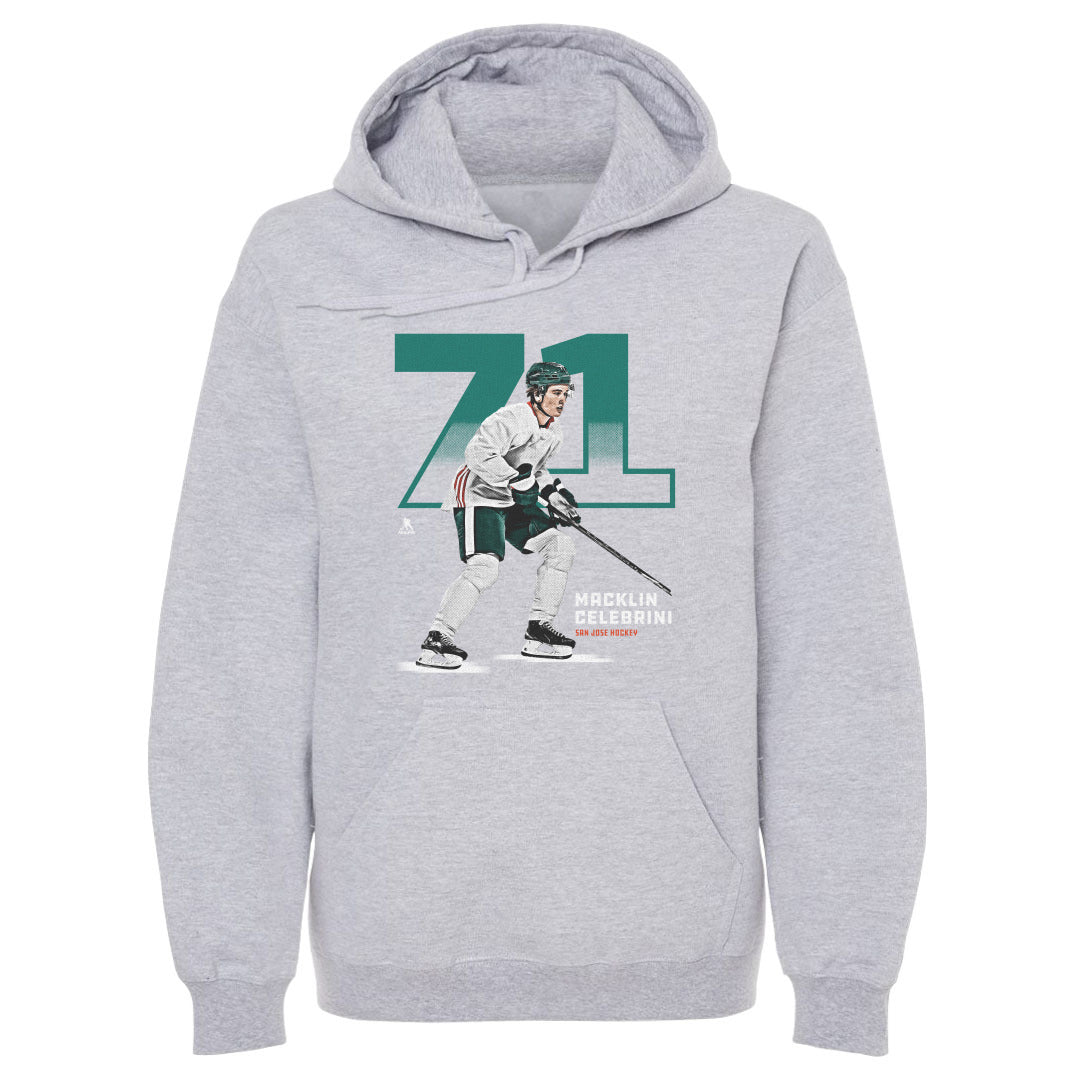 Macklin Celebrini Men&#39;s Hoodie | 500 LEVEL