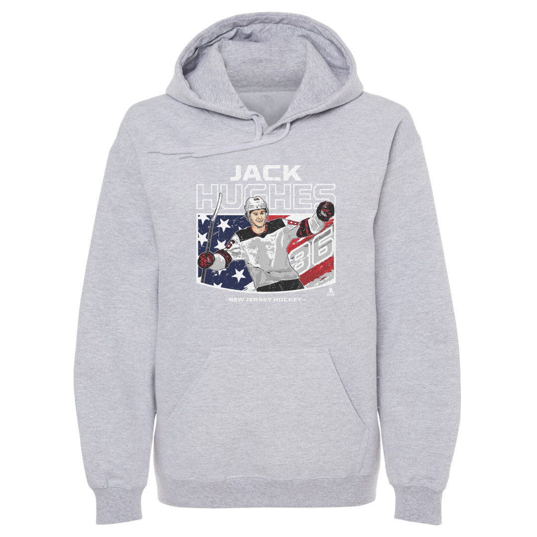 Jack Hughes Men&#39;s Hoodie | 500 LEVEL