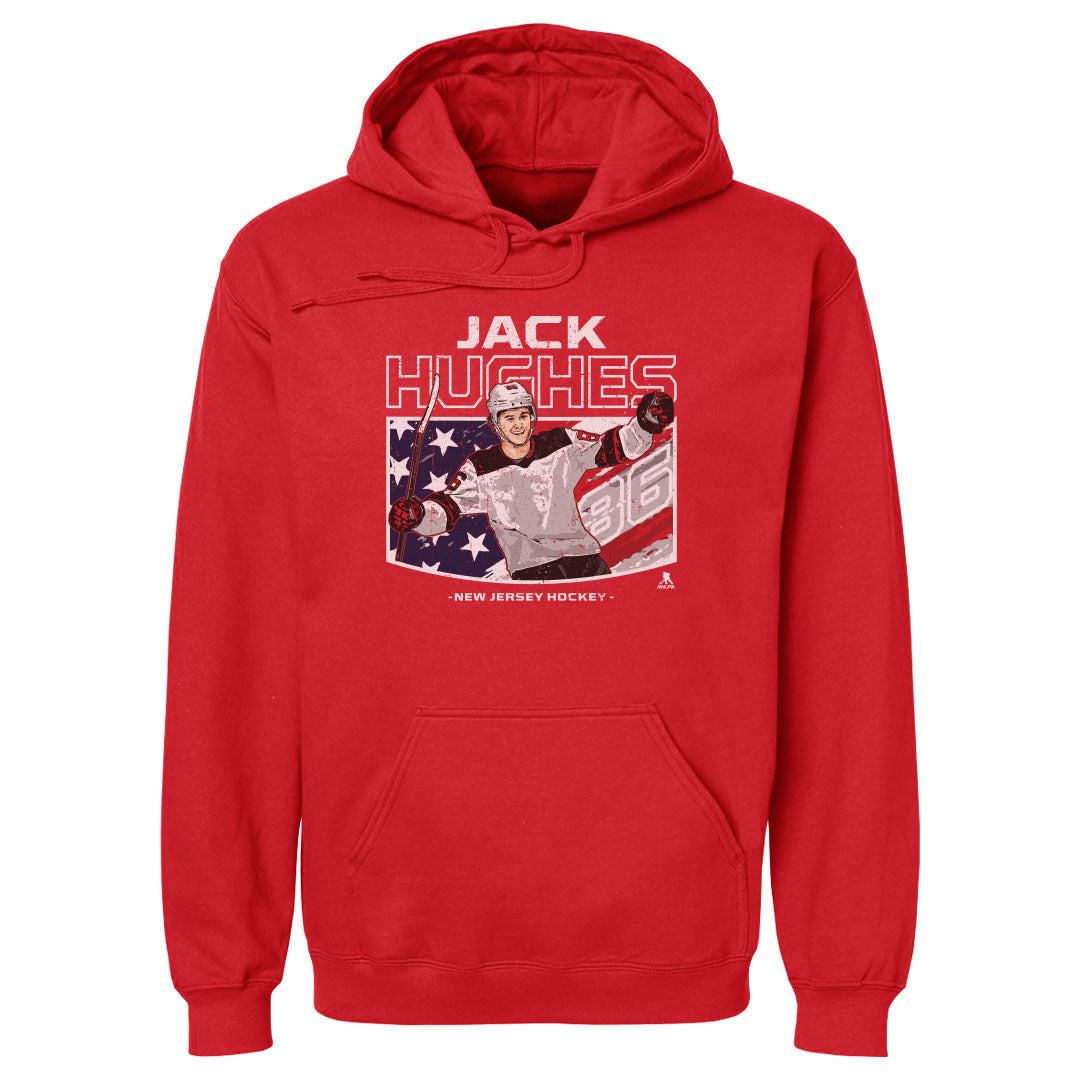 Jack Hughes Men&#39;s Hoodie | 500 LEVEL