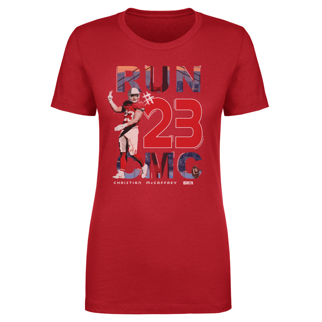 Christian McCaffrey Women&#39;s T-Shirt | 500 LEVEL