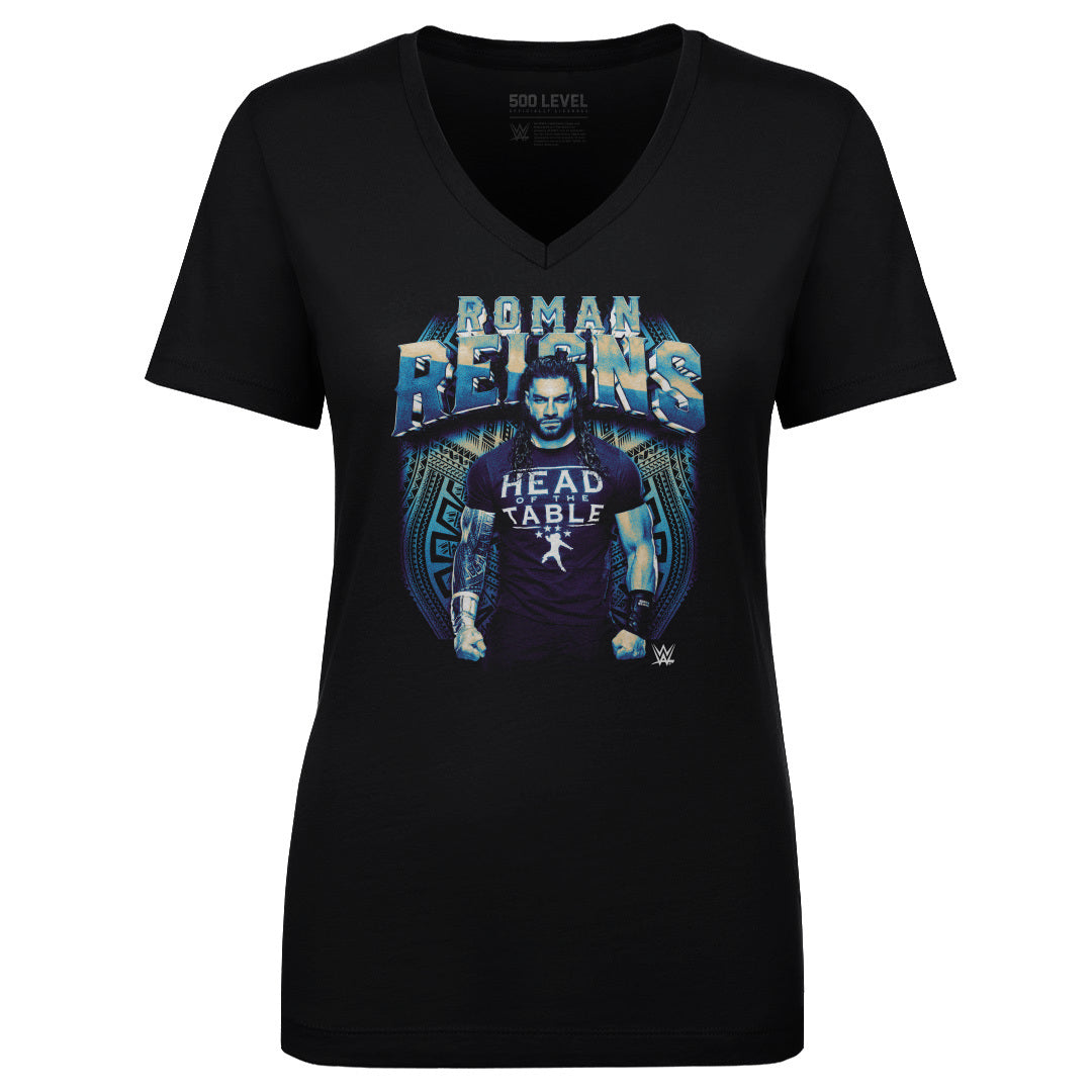 Roman Reigns Women&#39;s V-Neck T-Shirt | 500 LEVEL