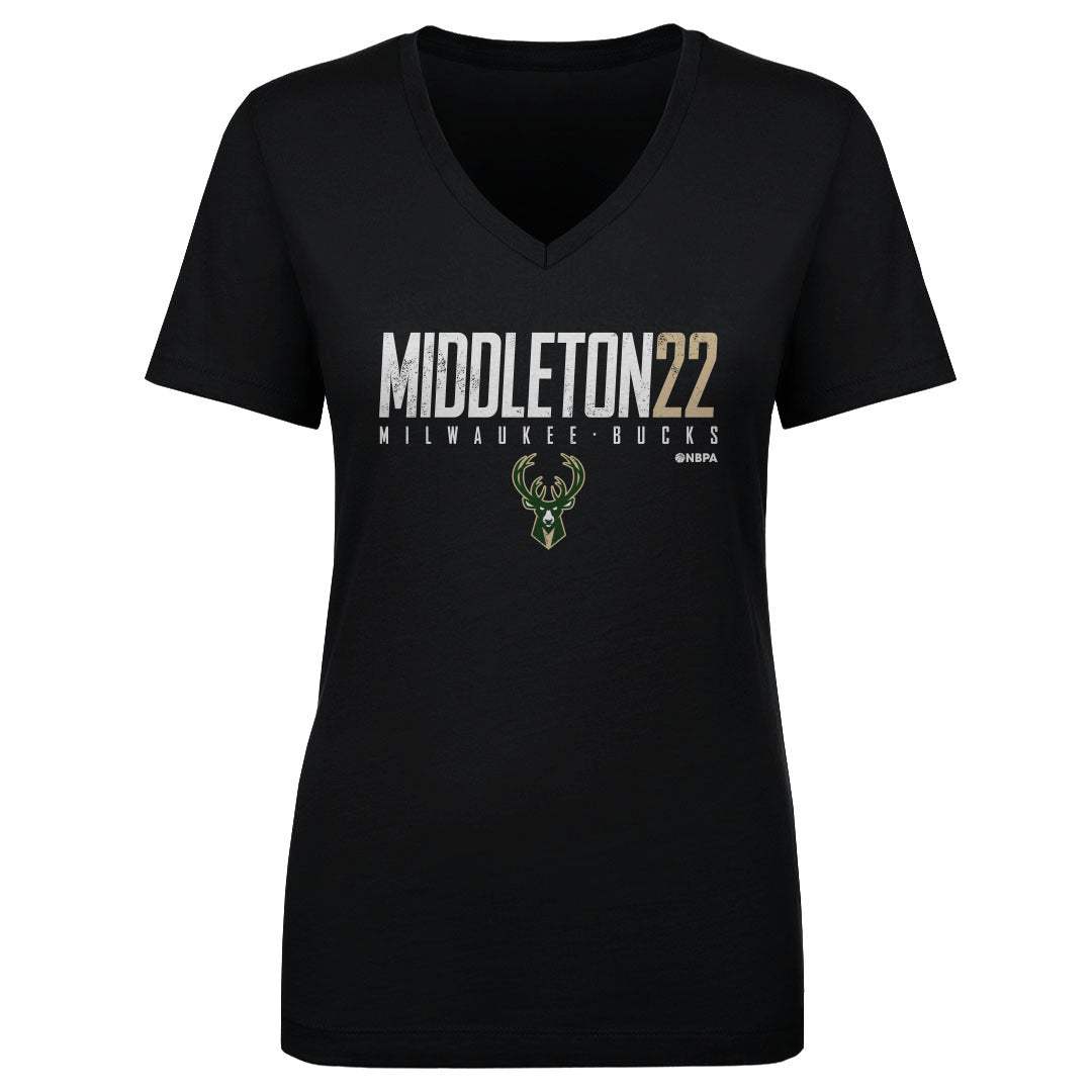 Khris Middleton Women&#39;s V-Neck T-Shirt | 500 LEVEL