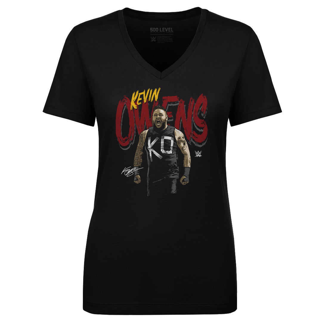 Kevin Owens Women&#39;s V-Neck T-Shirt | 500 LEVEL