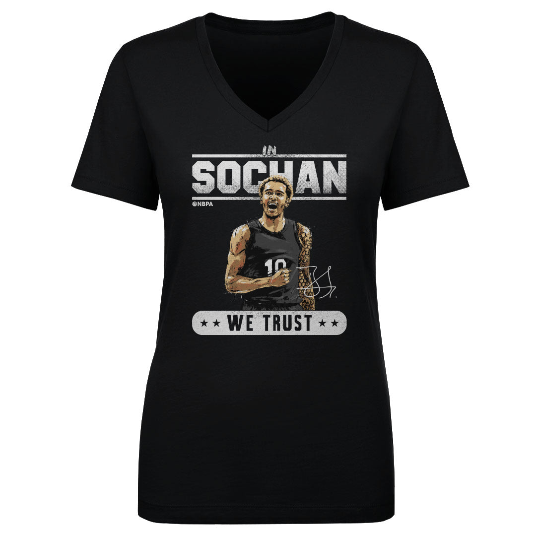 Jeremy Sochan Women&#39;s V-Neck T-Shirt | 500 LEVEL