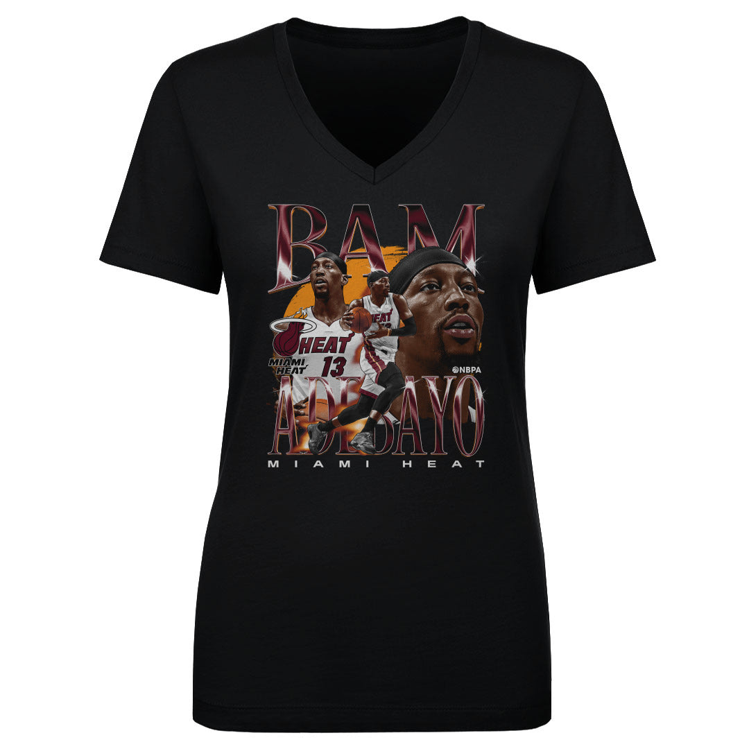 Bam Adebayo Women&#39;s V-Neck T-Shirt | 500 LEVEL