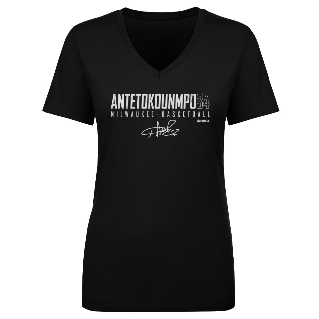 Giannis Antetokounmpo Women&#39;s V-Neck T-Shirt | 500 LEVEL