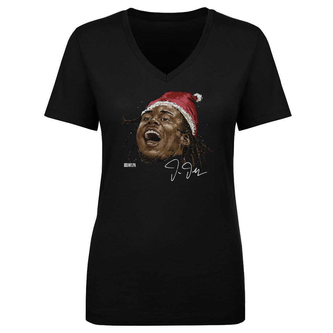 Justin Jefferson Women&#39;s V-Neck T-Shirt | 500 LEVEL