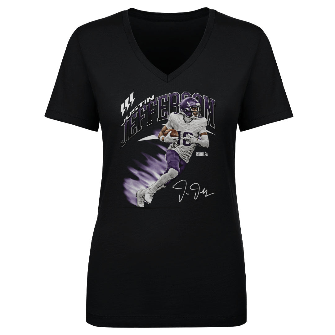 Justin Jefferson Women&#39;s V-Neck T-Shirt | 500 LEVEL