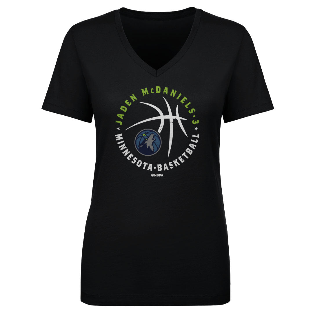 Jaden McDaniels Women&#39;s V-Neck T-Shirt | 500 LEVEL