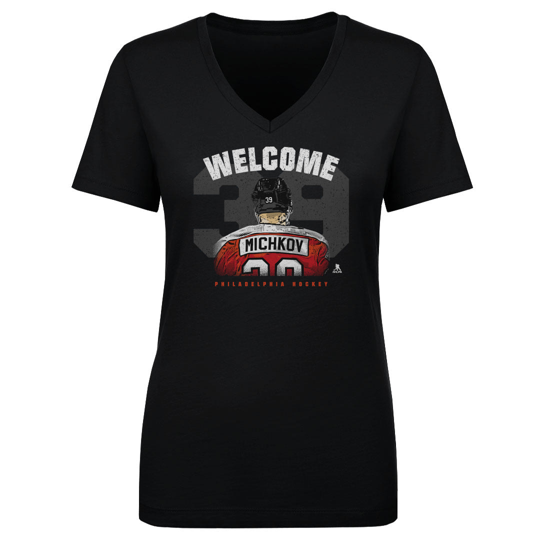 Matvei Michkov Women&#39;s V-Neck T-Shirt | 500 LEVEL