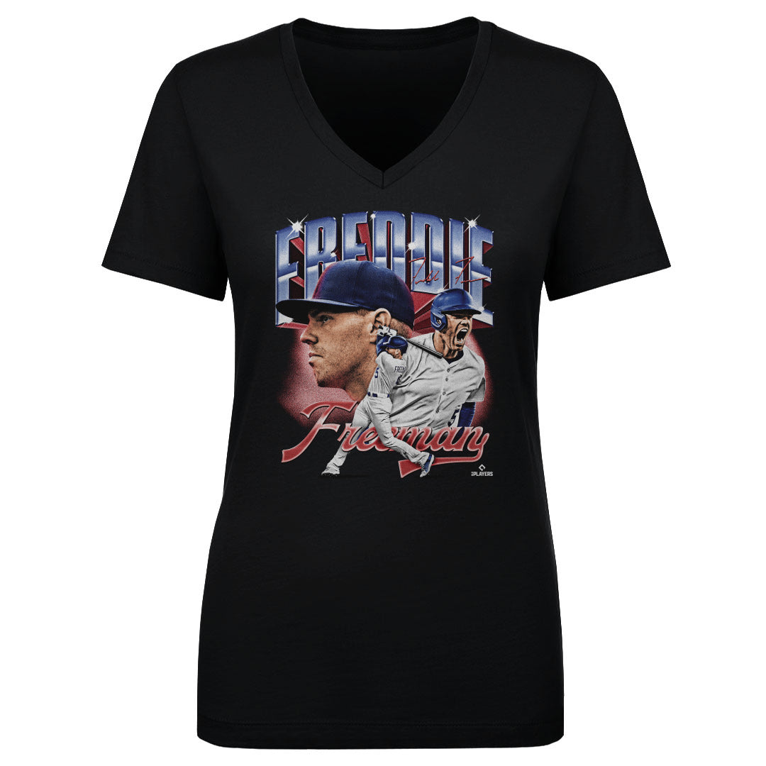 Freddie Freeman Women&#39;s V-Neck T-Shirt | 500 LEVEL