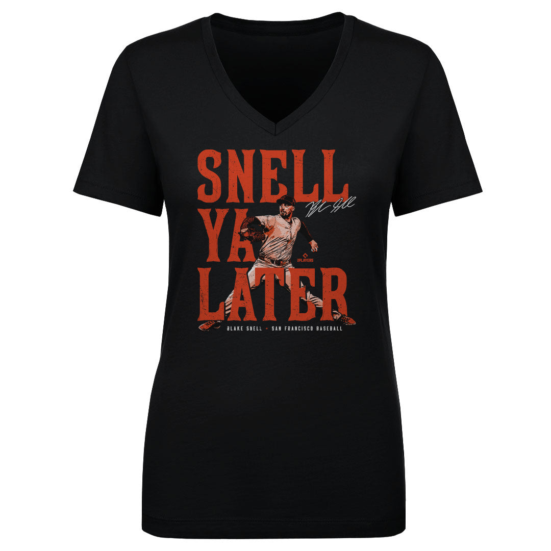 Blake Snell Women&#39;s V-Neck T-Shirt | 500 LEVEL