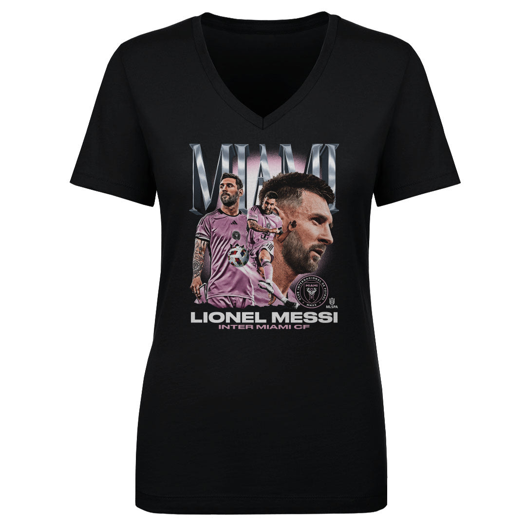 Lionel Messi Women&#39;s V-Neck T-Shirt | 500 LEVEL