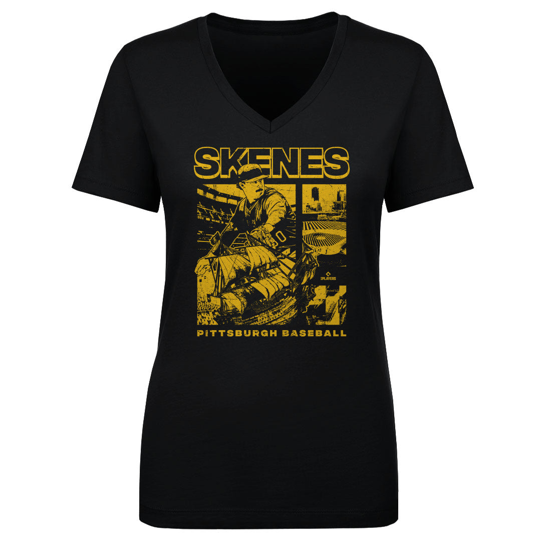 Paul Skenes Women&#39;s V-Neck T-Shirt | 500 LEVEL