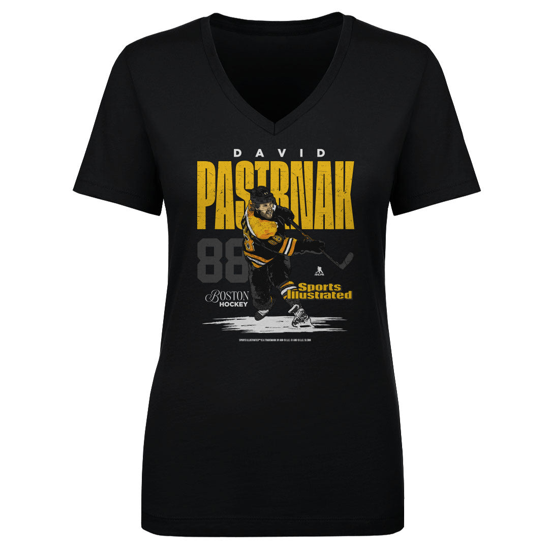 David Pastrnak Women&#39;s V-Neck T-Shirt | 500 LEVEL