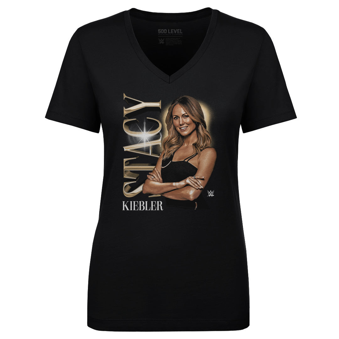 Stacy Keibler Women&#39;s V-Neck T-Shirt | 500 LEVEL