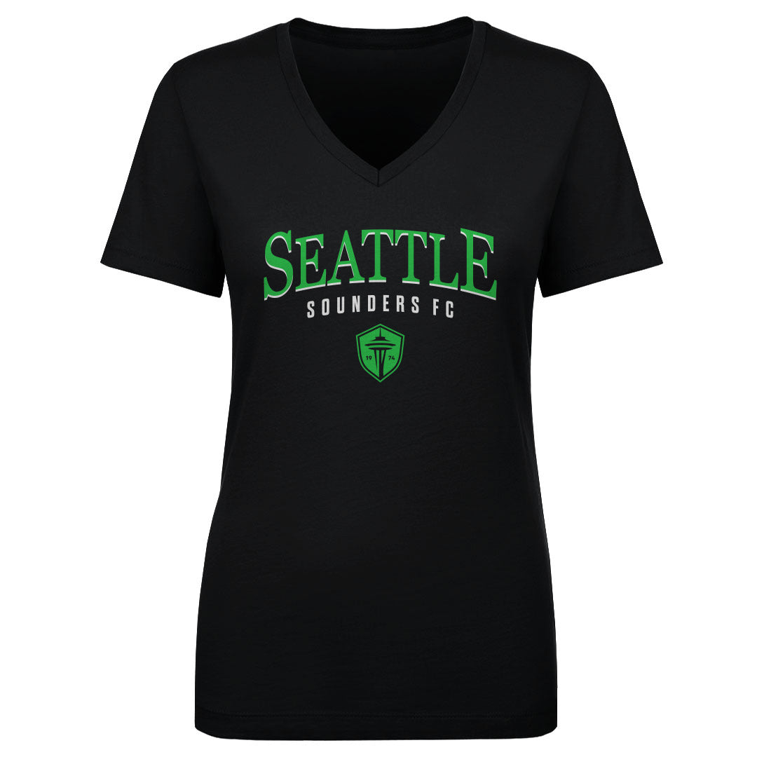 Seattle Sounders FC Women&#39;s V-Neck T-Shirt | 500 LEVEL