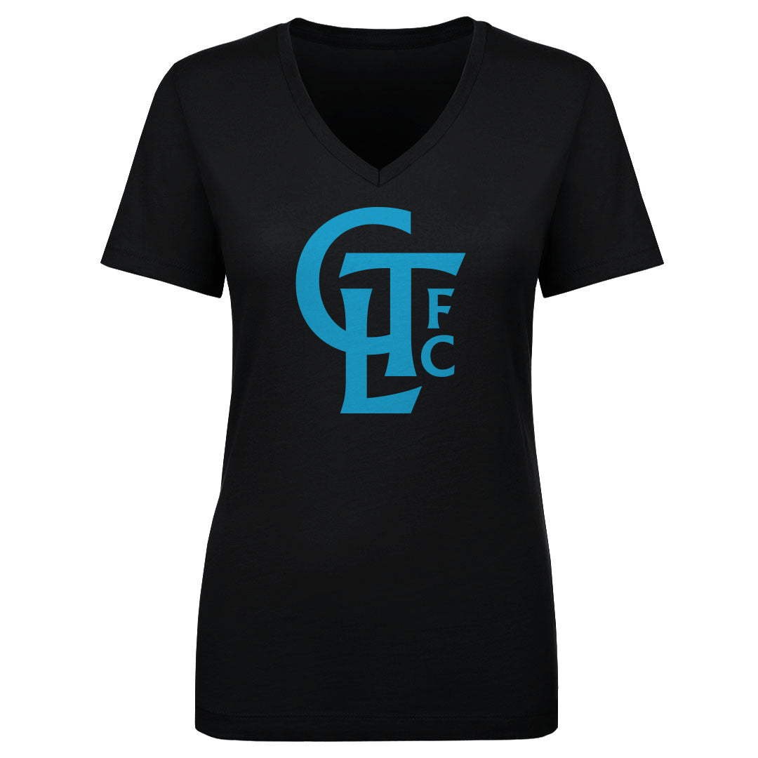 Charlotte FC Women&#39;s V-Neck T-Shirt | 500 LEVEL