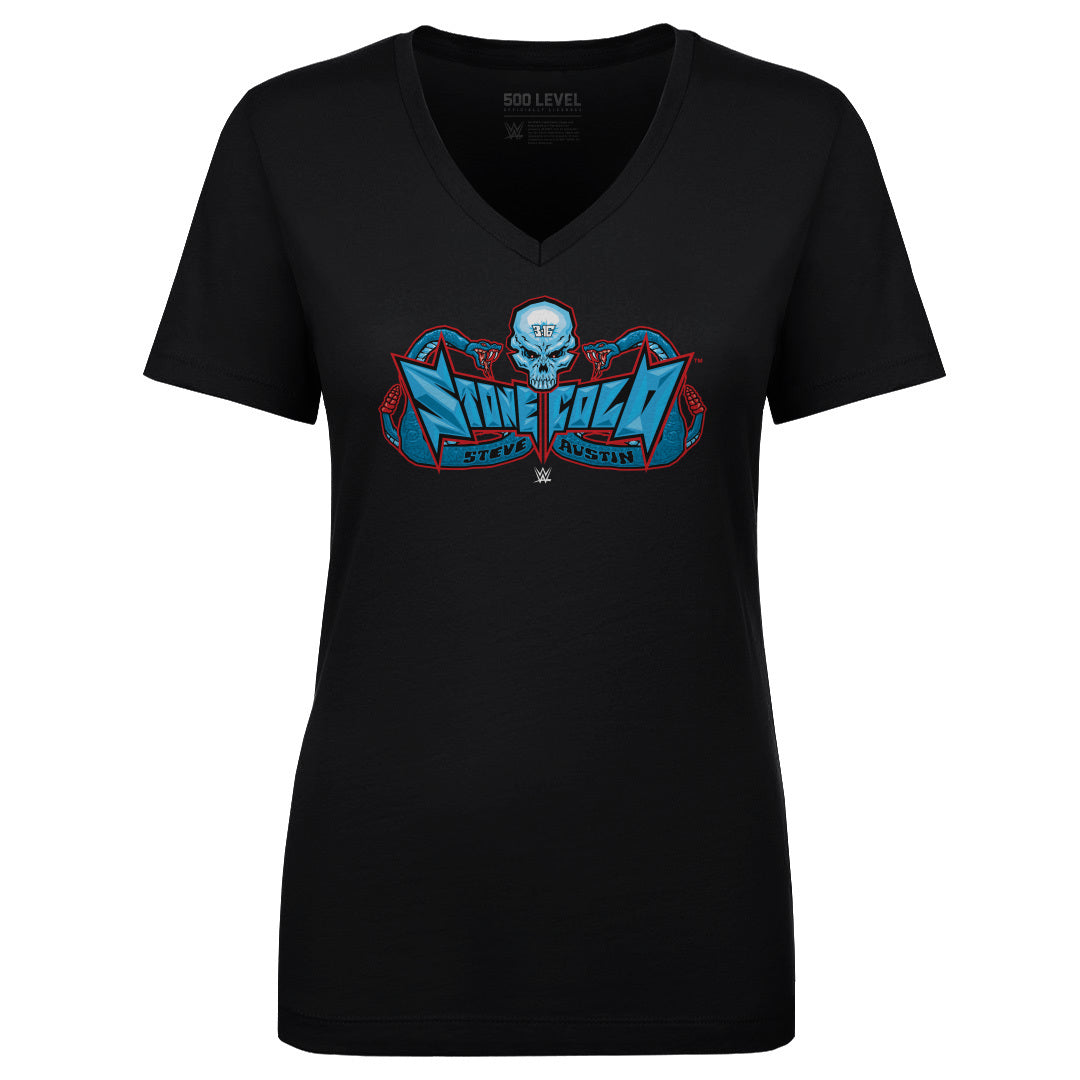 Stone Cold Steve Austin Women&#39;s V-Neck T-Shirt | 500 LEVEL