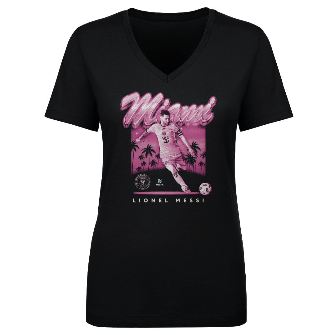 Lionel Messi Women&#39;s V-Neck T-Shirt | 500 LEVEL