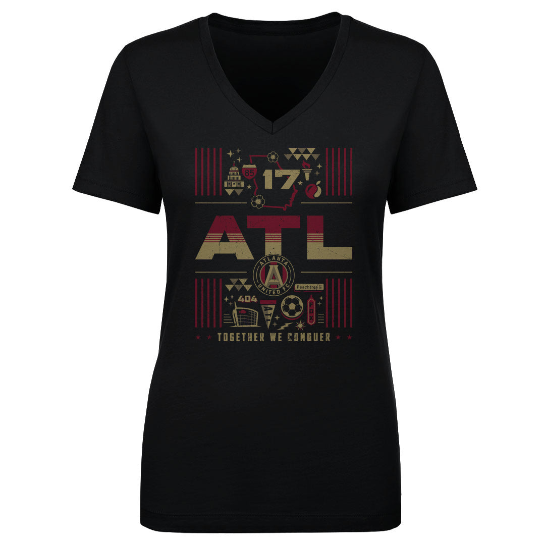 Atlanta United Women&#39;s V-Neck T-Shirt | 500 LEVEL