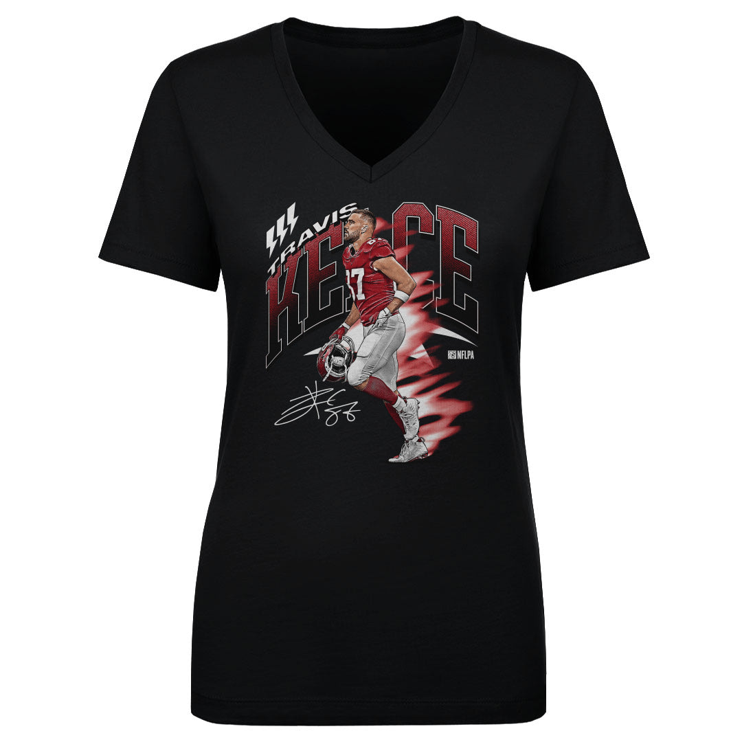 Travis Kelce Women&#39;s V-Neck T-Shirt | 500 LEVEL