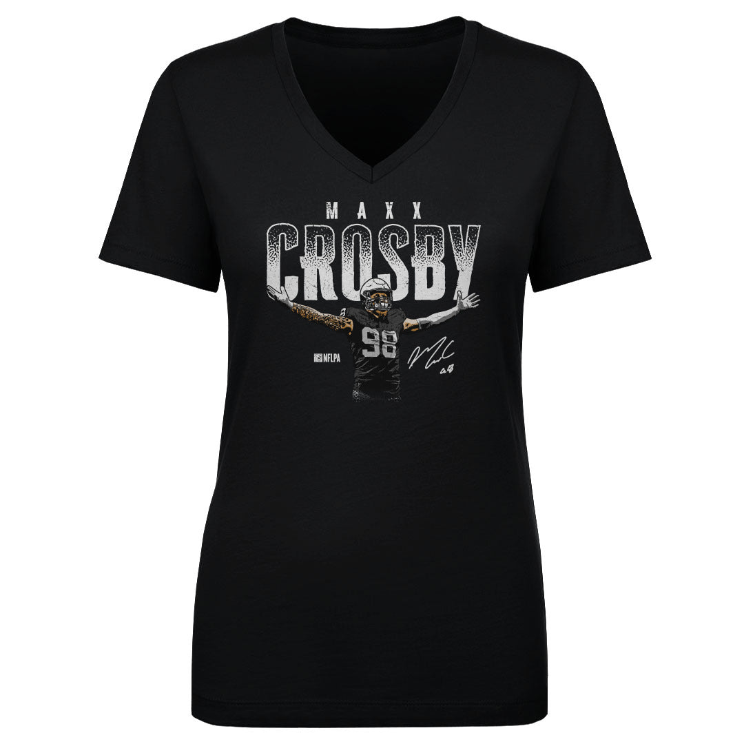 Maxx Crosby Women&#39;s V-Neck T-Shirt | 500 LEVEL