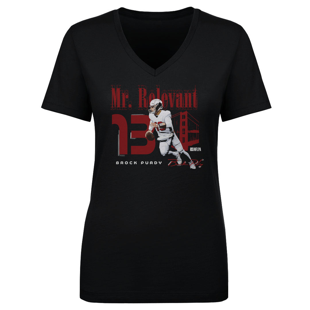 Brock Purdy Women&#39;s V-Neck T-Shirt | 500 LEVEL