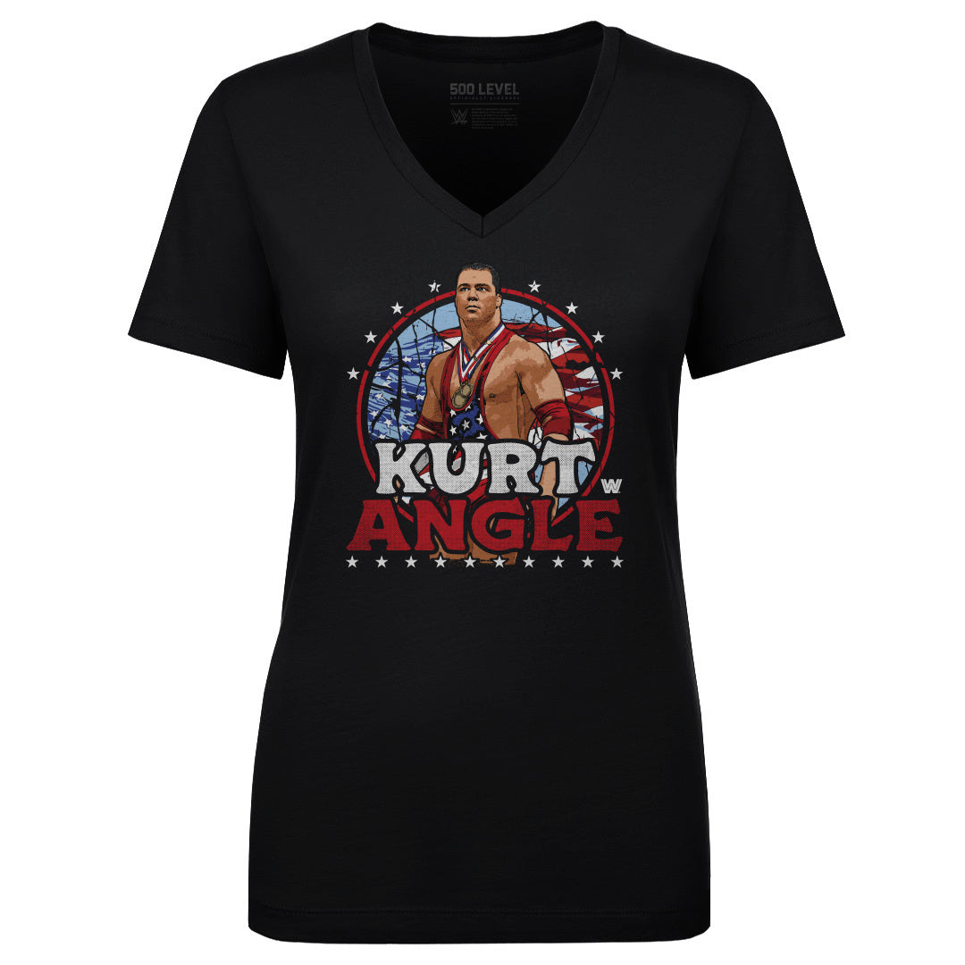 Kurt Angle Women&#39;s V-Neck T-Shirt | 500 LEVEL