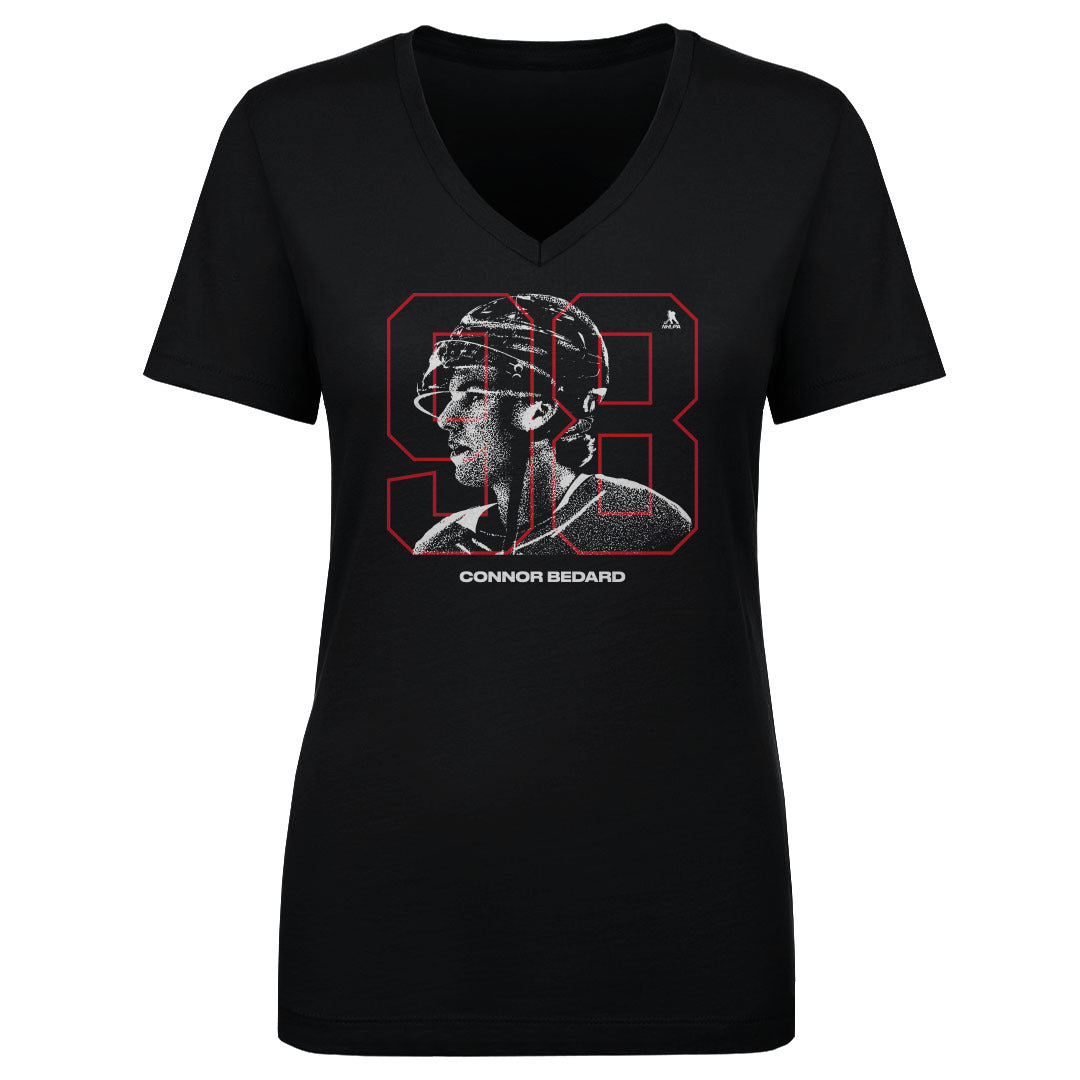 Connor Bedard Women&#39;s V-Neck T-Shirt | 500 LEVEL