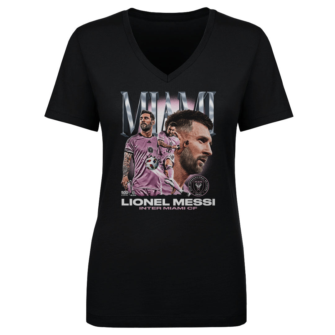 Lionel Messi Women&#39;s V-Neck T-Shirt | 500 LEVEL