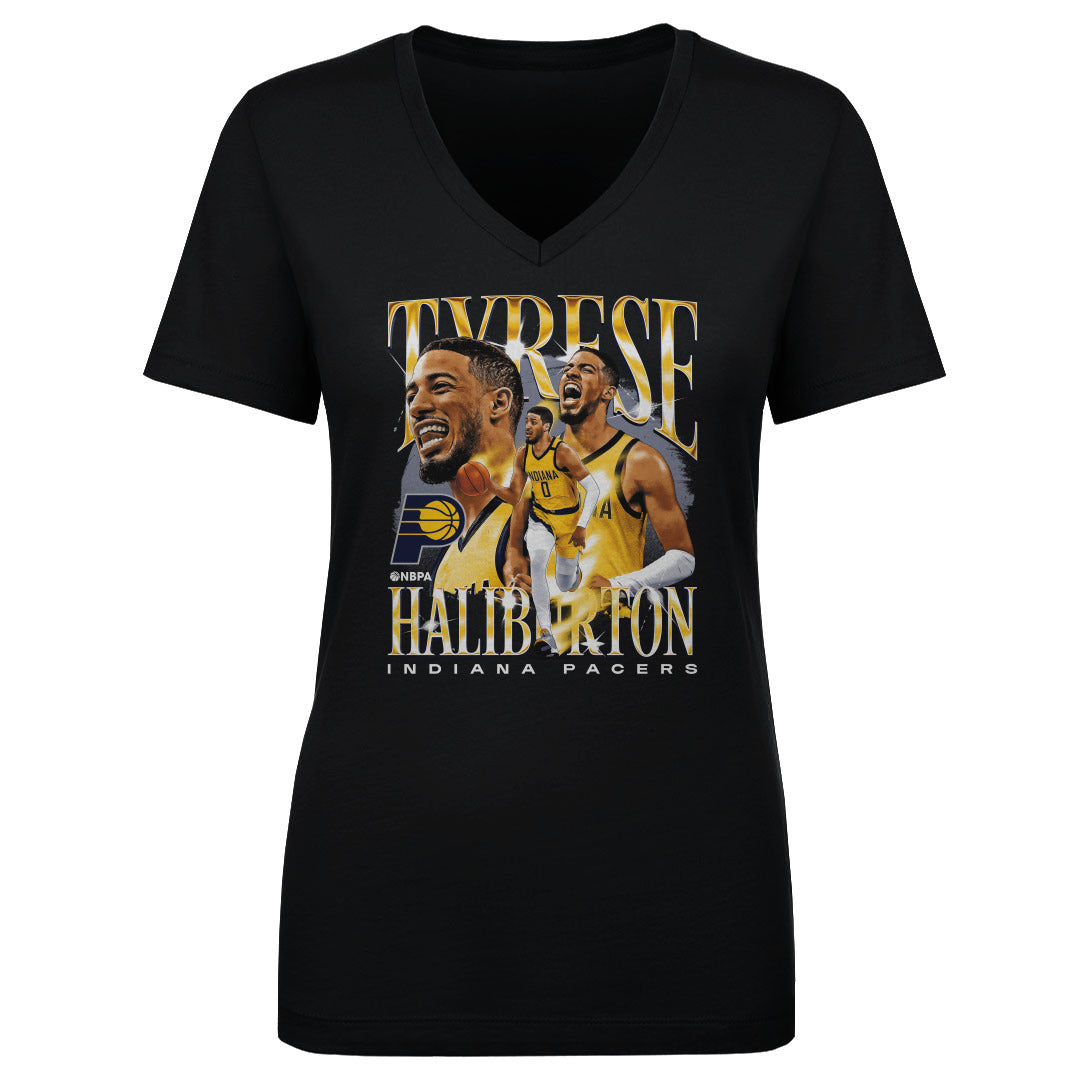 Tyrese Haliburton Women&#39;s V-Neck T-Shirt | 500 LEVEL