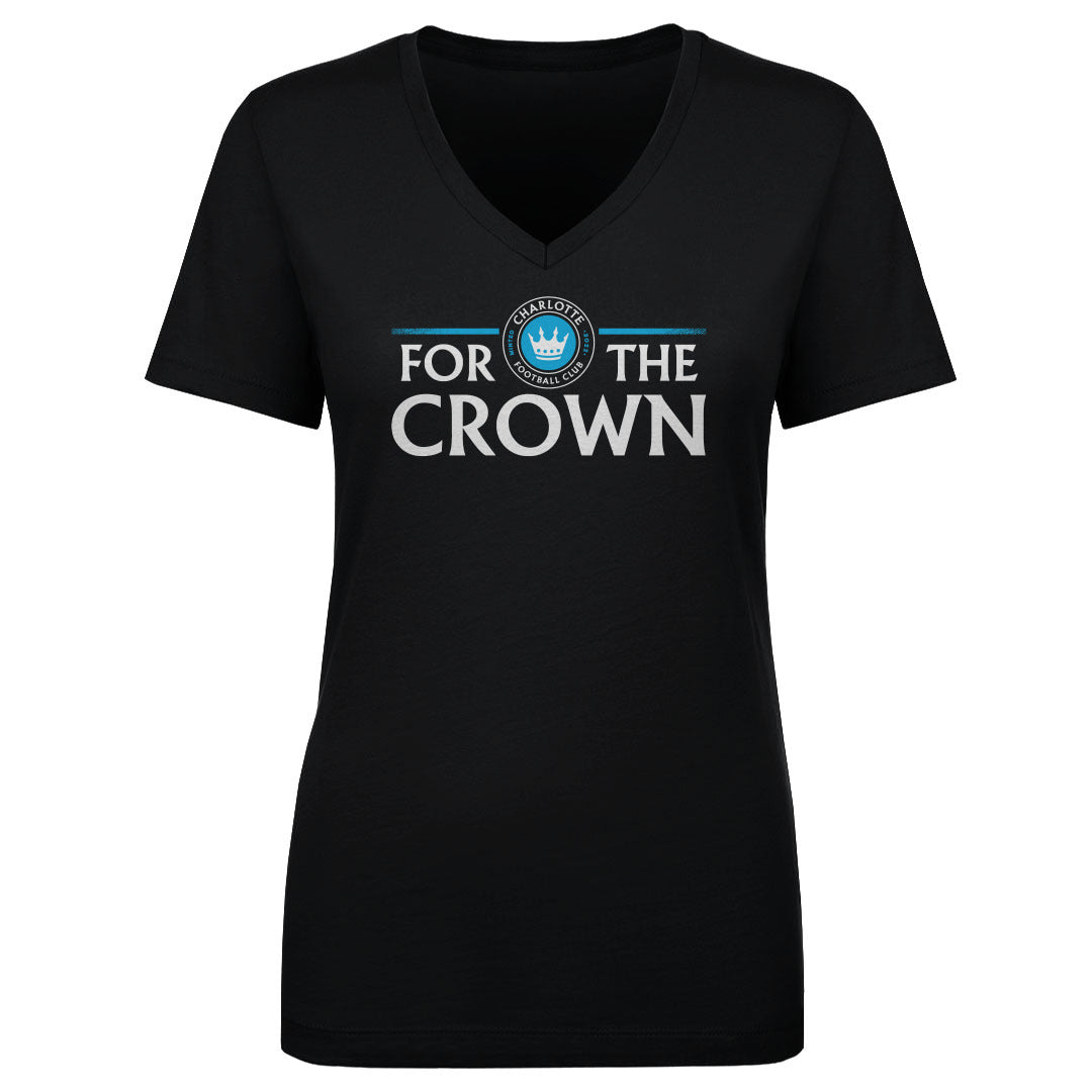 Charlotte FC Women&#39;s V-Neck T-Shirt | 500 LEVEL