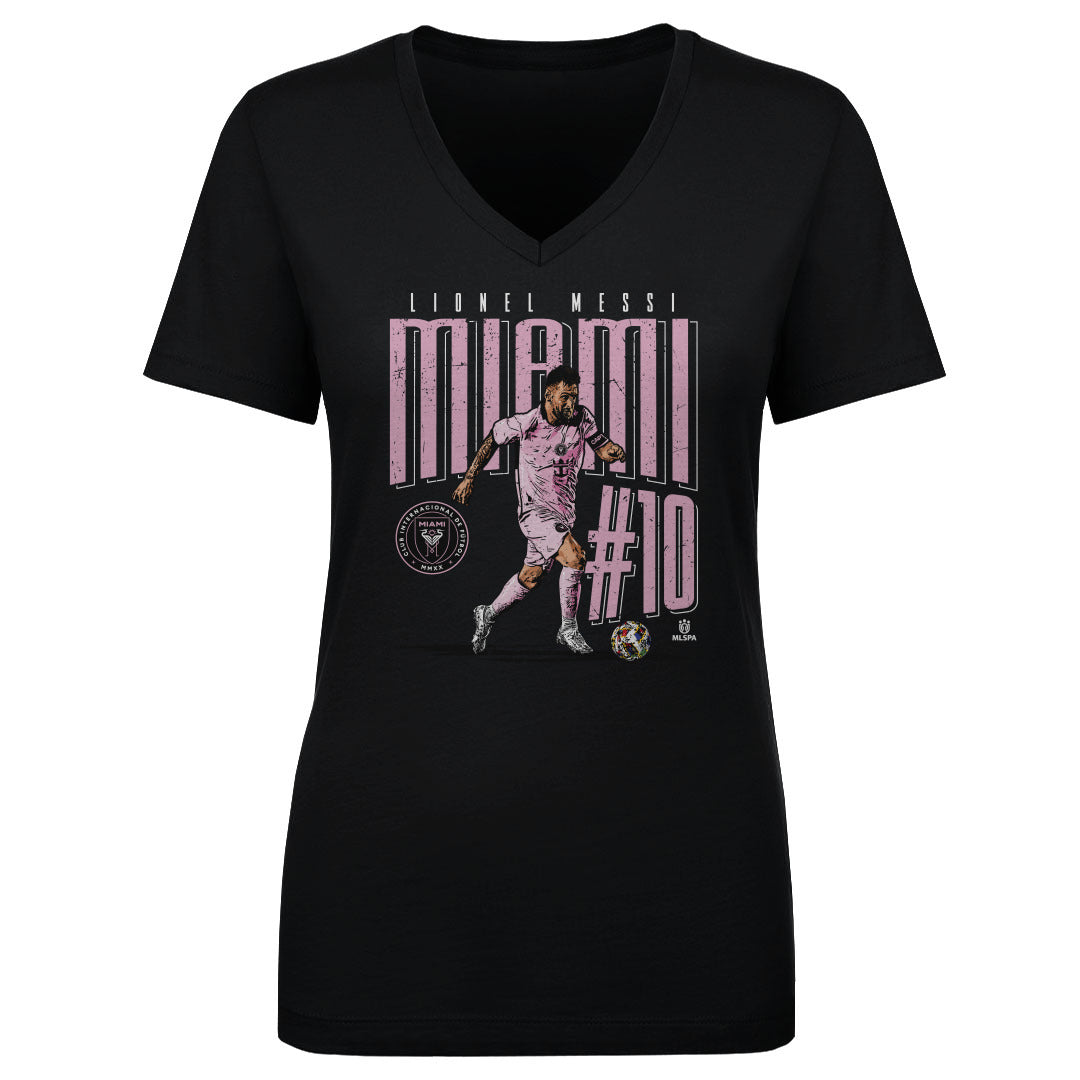 Lionel Messi Women&#39;s V-Neck T-Shirt | 500 LEVEL