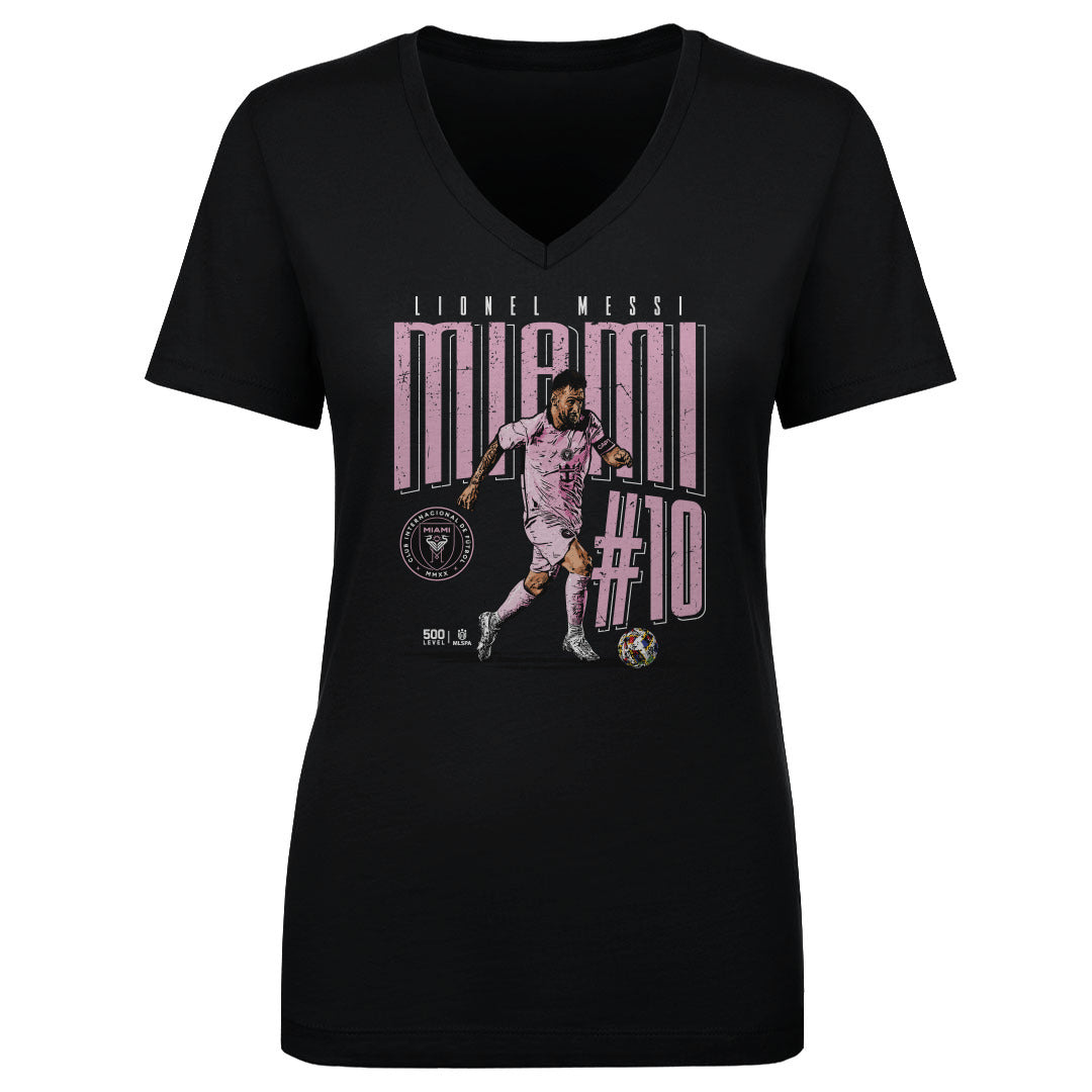 Lionel Messi Women&#39;s V-Neck T-Shirt | 500 LEVEL