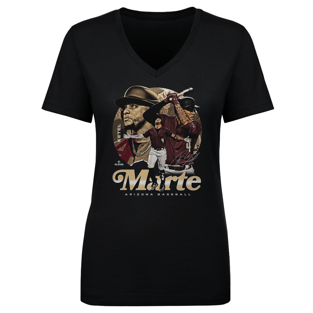 Ketel Marte Women&#39;s V-Neck T-Shirt | 500 LEVEL