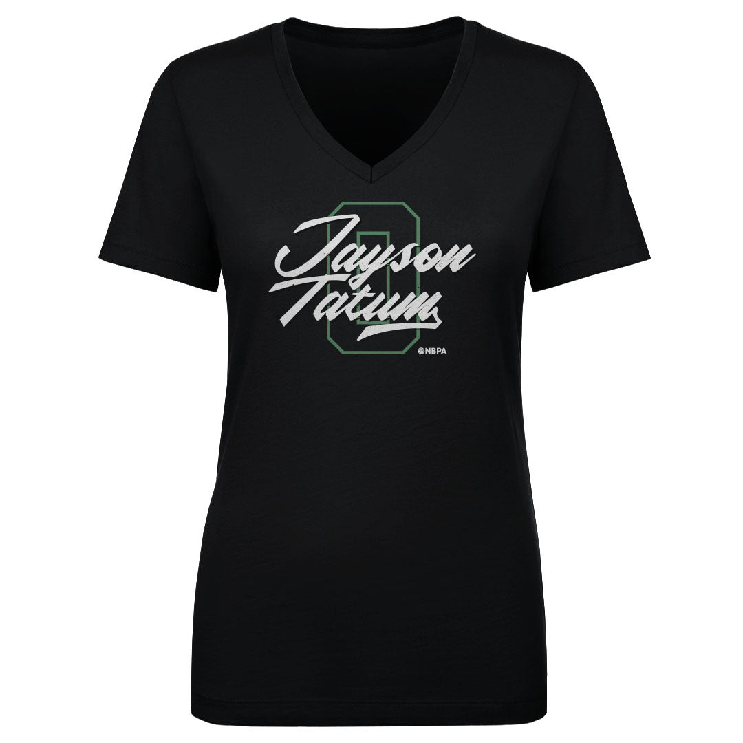 Jayson Tatum Women&#39;s V-Neck T-Shirt | 500 LEVEL