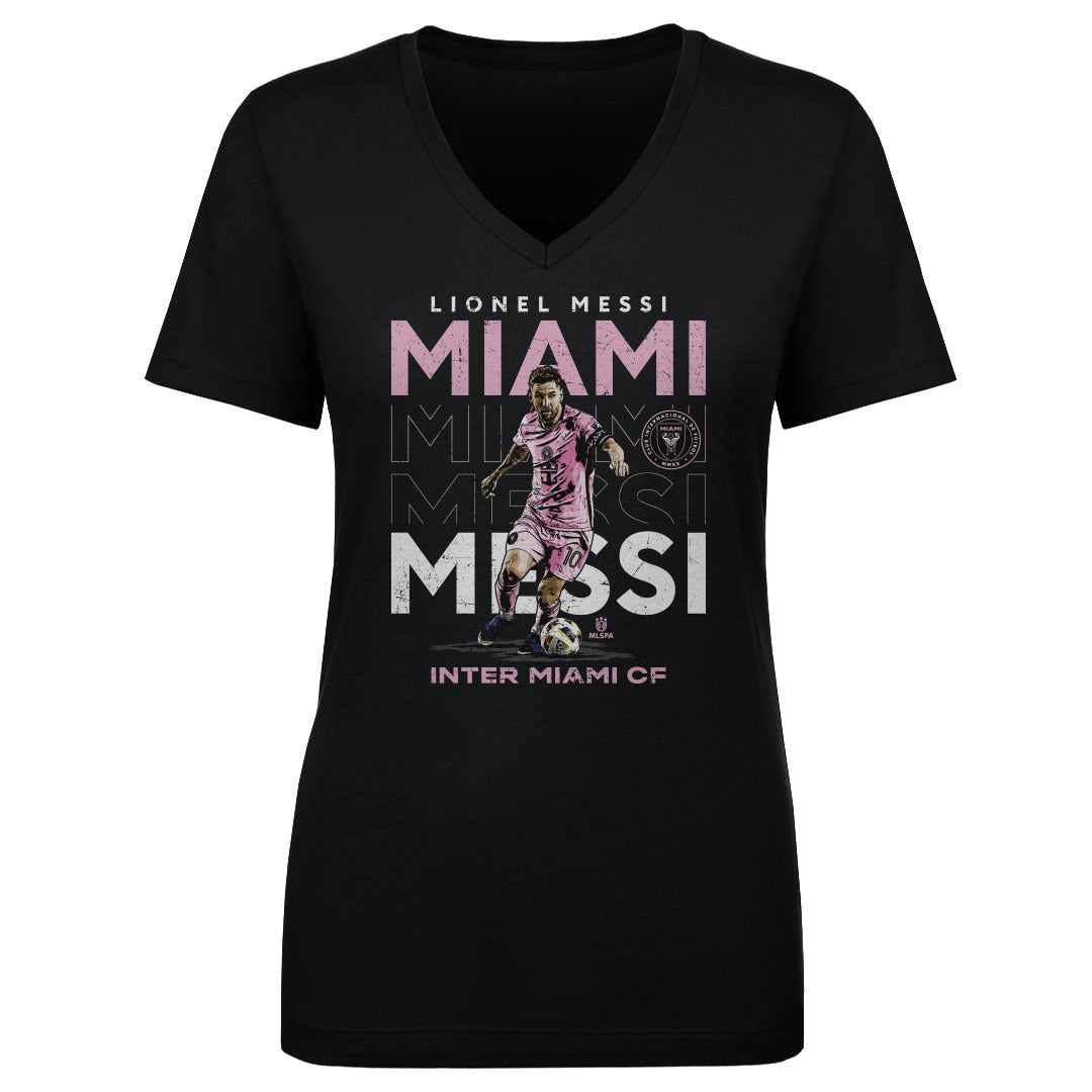 Lionel Messi Women&#39;s V-Neck T-Shirt | 500 LEVEL