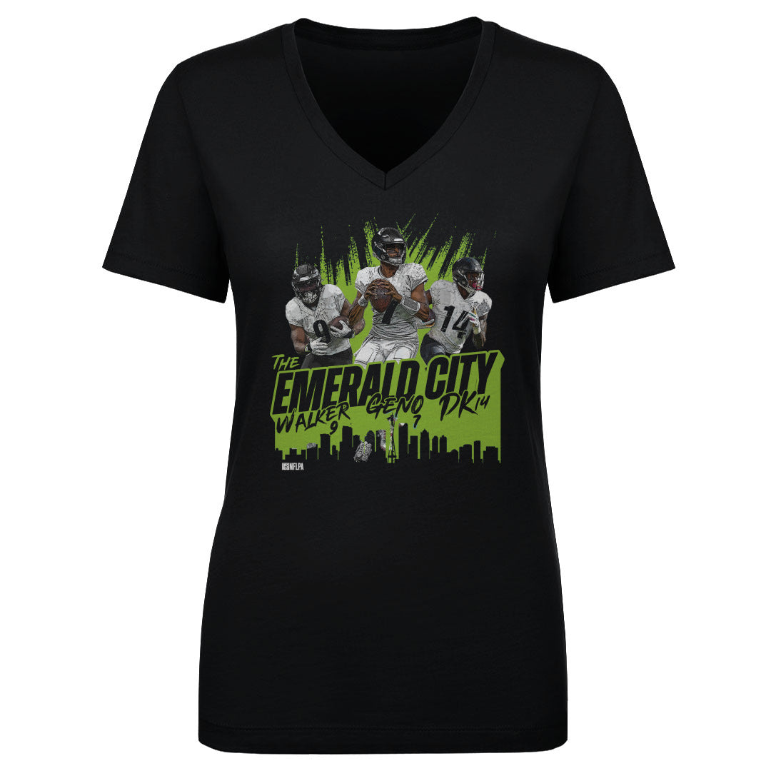 Geno Smith Women&#39;s V-Neck T-Shirt | 500 LEVEL