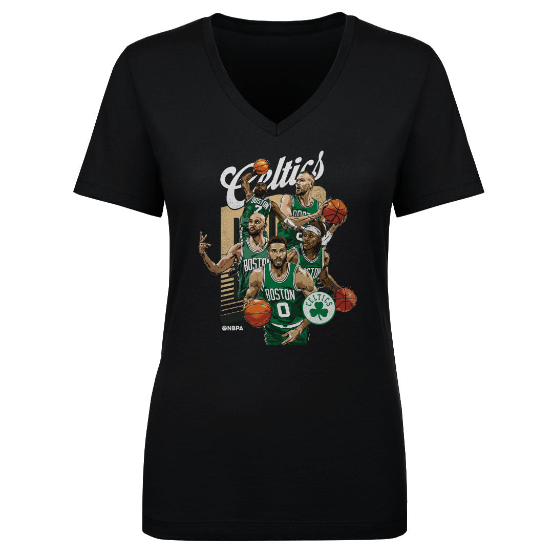 Boston Celtics Women&#39;s V-Neck T-Shirt | 500 LEVEL